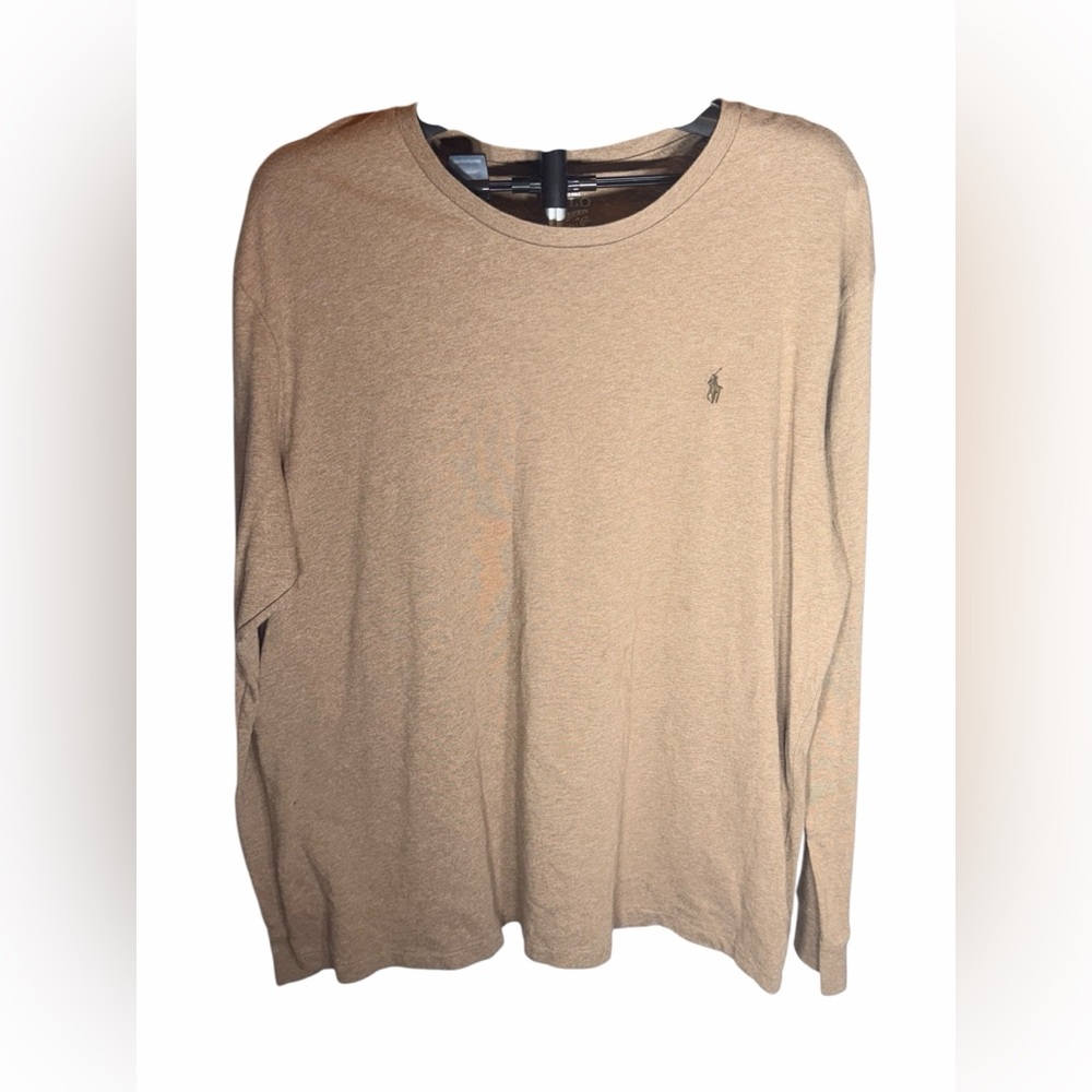 Polo by Ralph Lauren Men's Beige Long Sleeve Tee XL